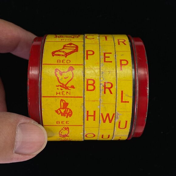 Vintage Mid Century Whirlatoy Spelling Word Game Republic Precision - Picture 4 of 11